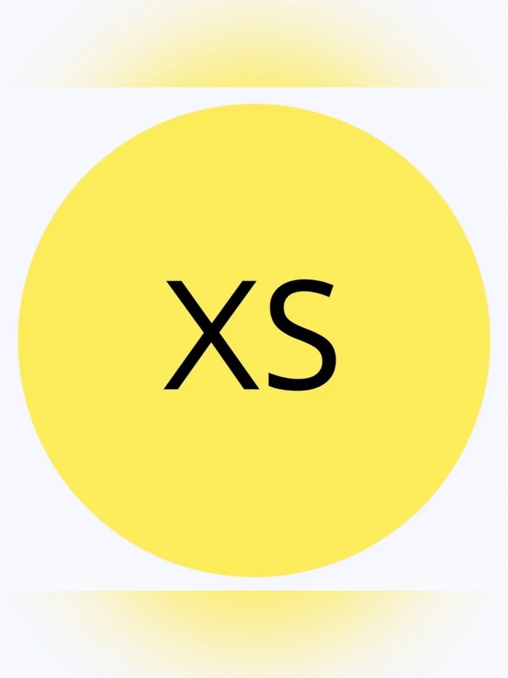 30 SHIPPING STICKERS - 2” ROUND - SIZE SMALL‎ “XS” - CLOTHING LABELS - YELLOW